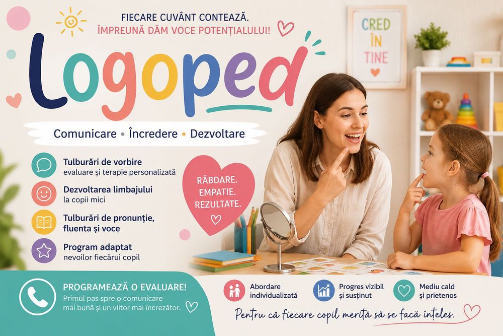 Logoped cu experienta in lucrul cu copii cu autism