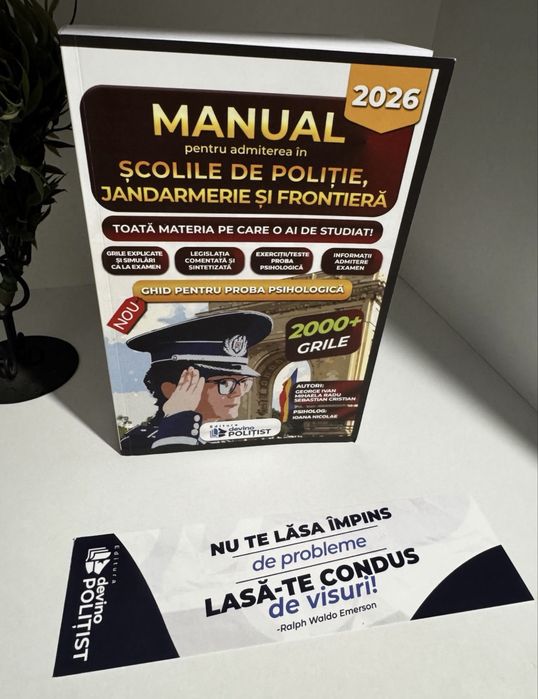 Admitere Politie 2026- carte Devino Politist