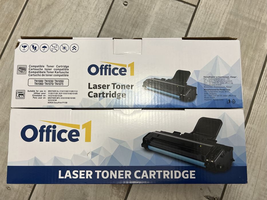 2бр. Тонер Office1 за TN1000/ TN1030/ TN1050/ TN1060/ TN1070/ TN1075
