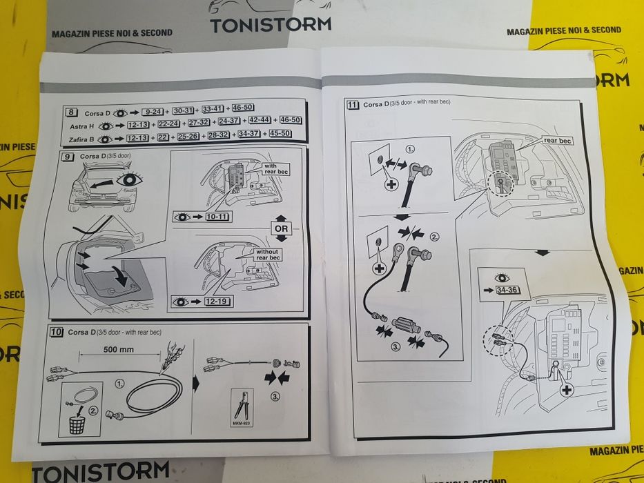 Instalație electrica carlig Opel Astra H,Opel Zafira B, Opel Corsa D