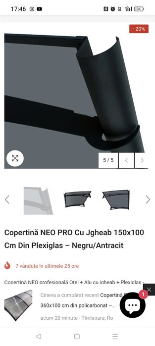 Vand copertina 150/100 cu jghiab