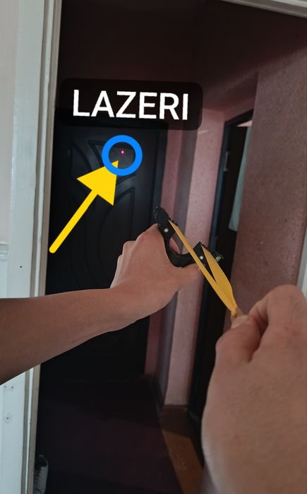 BREND orginal lazerli ragatka toʻrtta rezinkasi bilan  +600 oʻqi