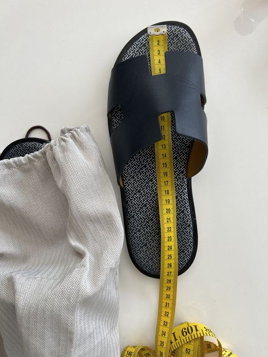 Мъжки чехли Ерме естествена кожа 42