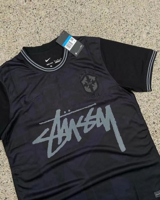 Nike × Stussy Stüssy x Brazil "Blackout" Limited Jersey M