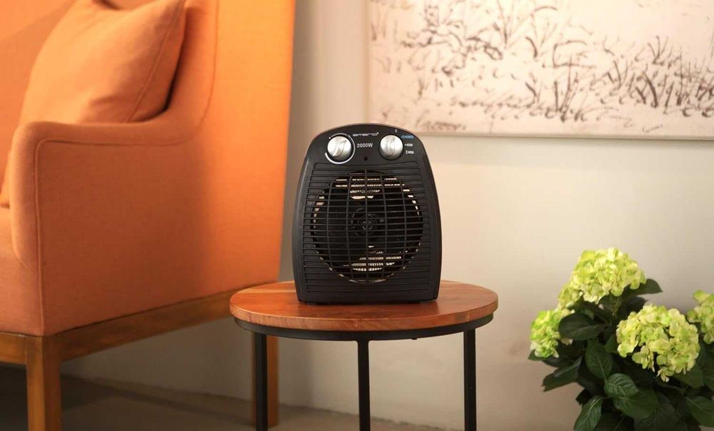 Нагревателна печка Emerio, 2000W, 2 Скорости, Автоматично изключване