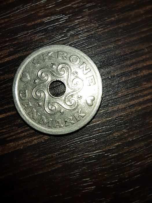 Датская 1 крона 1992