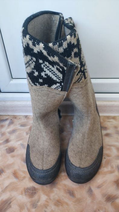 Валенки зимние с узором