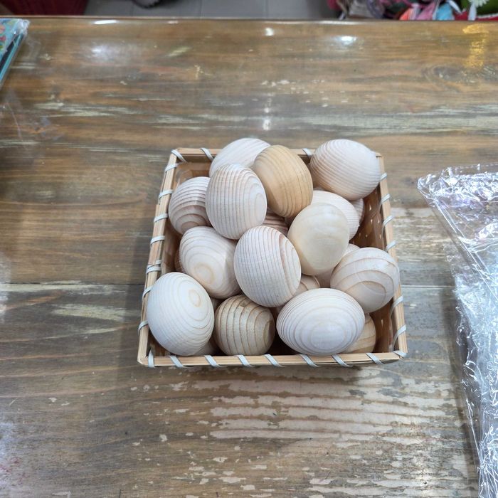 Дървени яйца за Великден, Натурални, Червени, Шарени, Рисувани