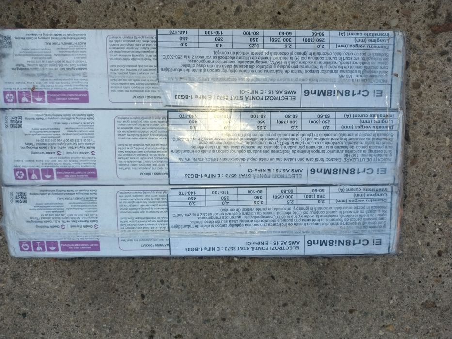 Vând electrozi fonta.