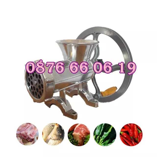 Алуминиева Месомелачка №32, мелачка за месо, домати + приставки