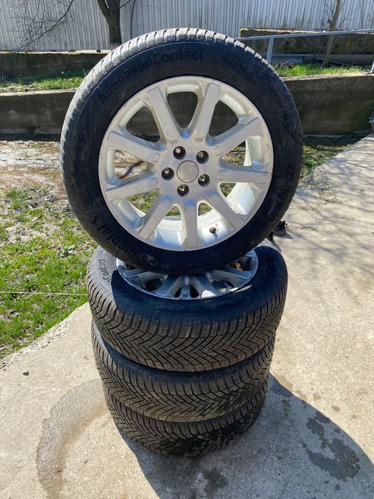 Vând jante LAND ROVER pe 18 cu tot cu cauciucuri noi Continental 225/55/18r V