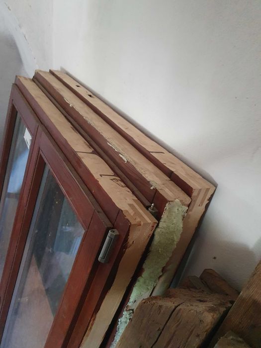 Fereastră termopan lemn 110,5x174,5cm, 2 canate