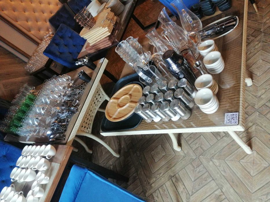 посуда для ресторана, почти новая