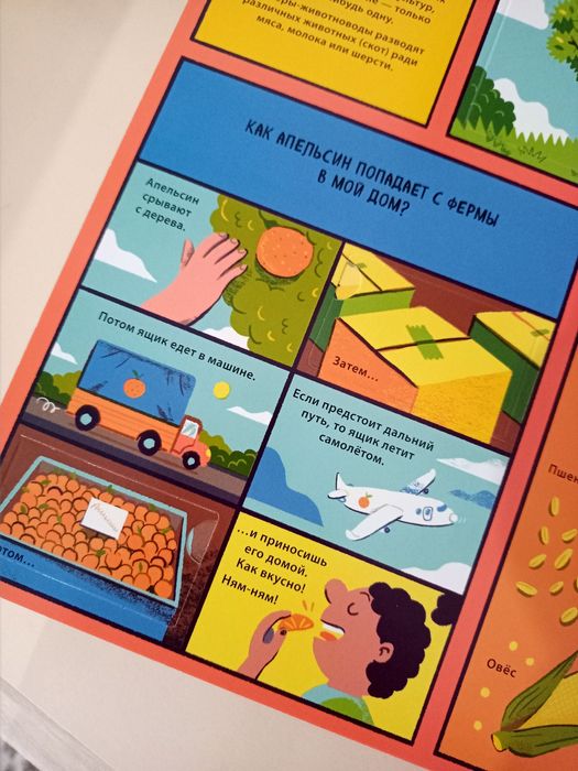 Большая детская книга с окошками: Ферма