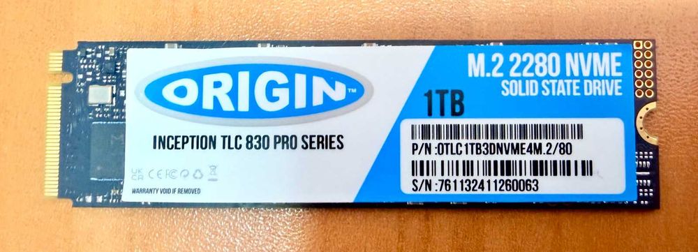 SSD NVMe M.2 1TB – 1000GB ORIGIN Inception TLC830 Pro PCIe