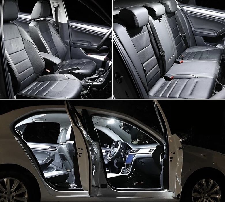 LED крушки СЕТ VOLVO S40 S60 S80 XC90 V50 V70 C70 XC70 Xenon плафони LED осветление интериор салон багажник врати комплект крушки за купе