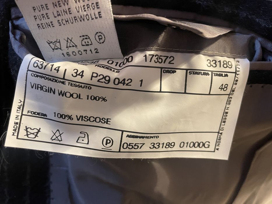 Sacou barbati Pal Zileri 100% lana marimea S-48