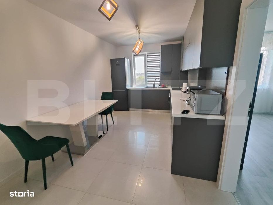 Apartament 3 camere, 64mp, etaj 1, la cheie, parcare, zona Vivo