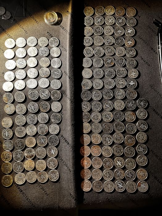 СРЕБЪРНИ Български монети от 50 стотинки 1910/12/13