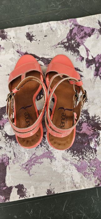 Sandale piele eco lacuita