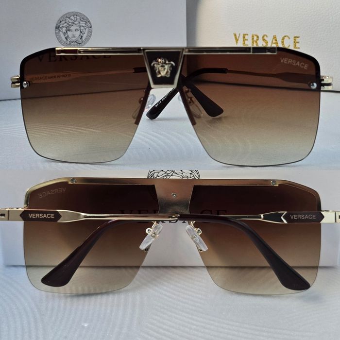 Преоценени -50% Мъжки слънчеви очила маска кафеви