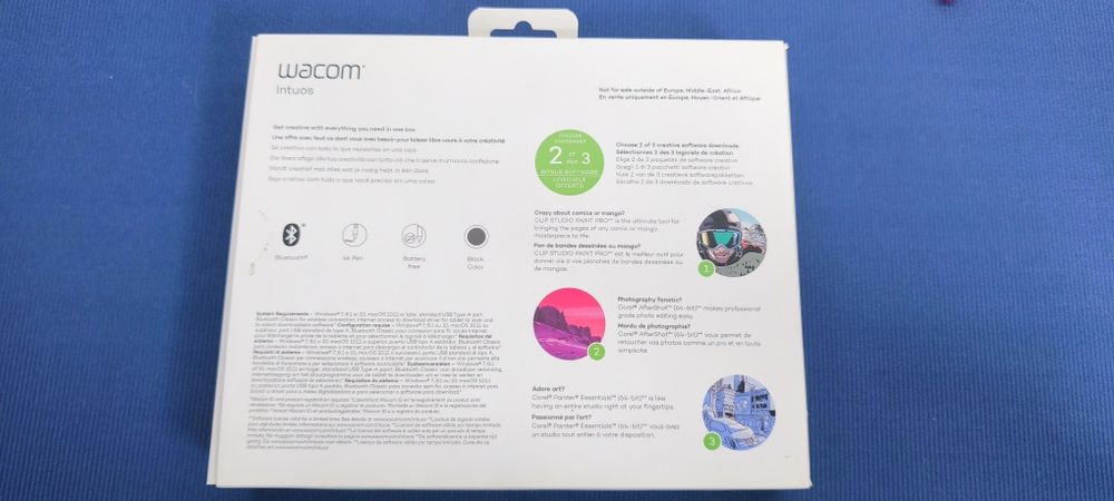 Графичен таблет WACOM INTUOS S (Bluetooth)