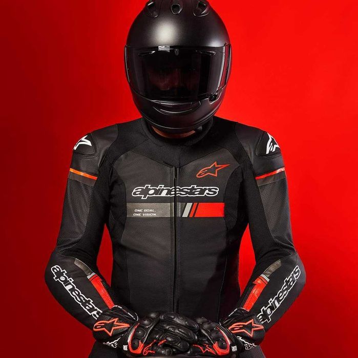 Кожен мото екип ALPINESTARS GP FORCE CHASER V2 2PC Black/Red