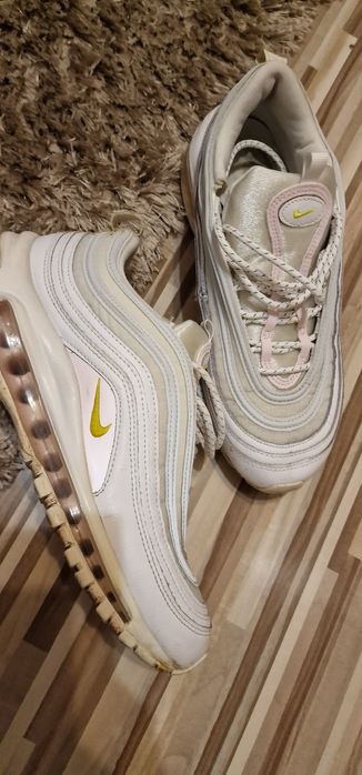 Nike air max 97 alb cu roz