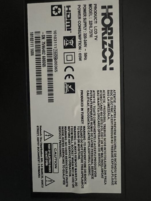 Televizor Horizont diaginala 80cm.LCD…