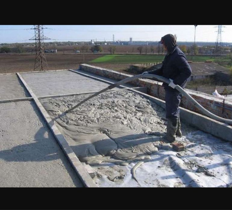 Пенабетон Утипление крыш Туркестан газаблок пенаблок 1000 теңгеден