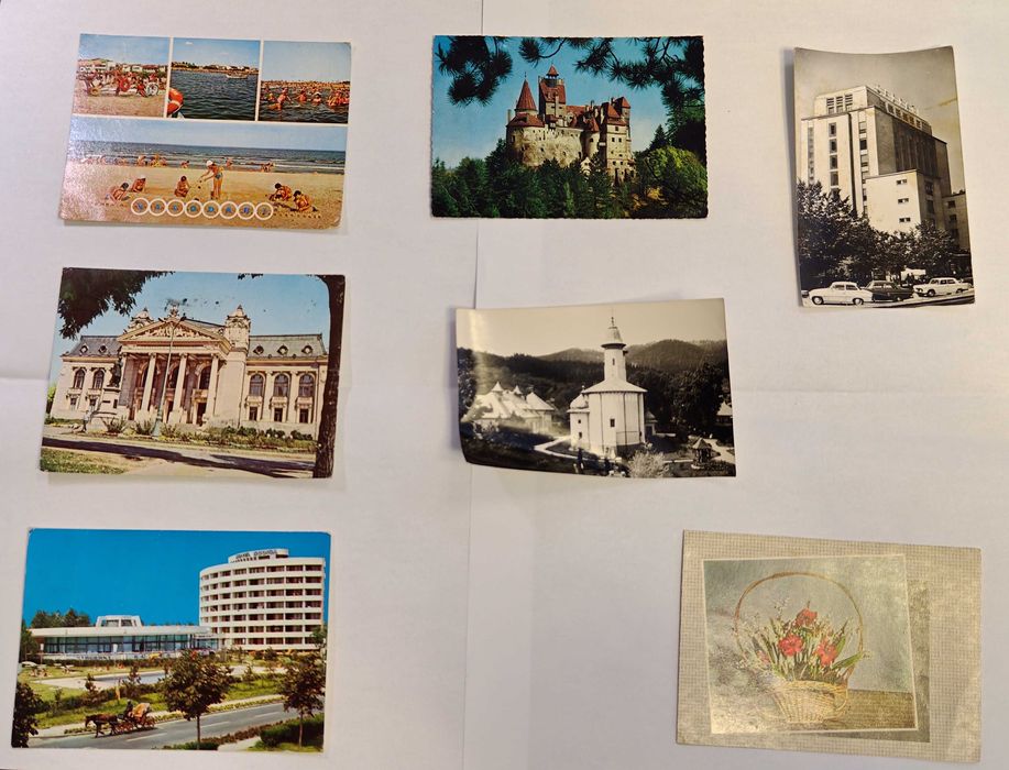 LOT 26 Vederi Vechi / Cărți Poștale RPR - RSR (1957-1988) + Timbre