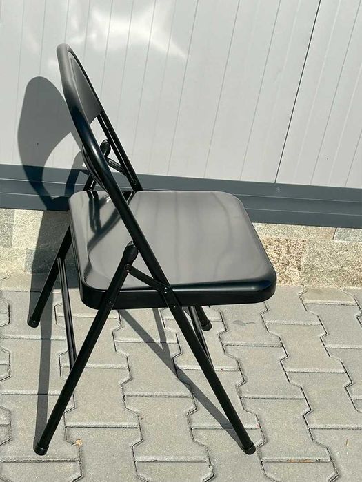 НЕМСКИ Сгъваем Градински Стол – Метална Конструкция + ЛЕД ФЕНЕР