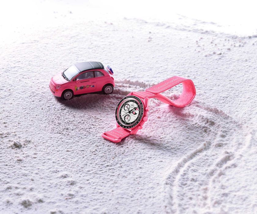 Ceas SWATCH X OMEGA MISSION To The Pink Moon MOONPHASE Cronograf 2025