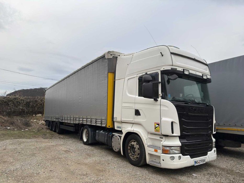 Vand/schimb Scania R420 Mega - 2012 / ansamblu cu semiremorca SCHMITZ