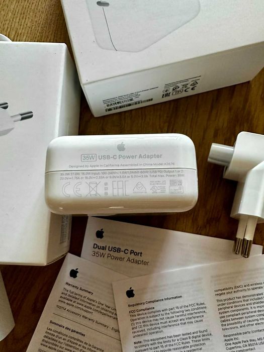 35W Dual USB-C Port Power Adapter Зарядно/адаптер за Iphone Fast charge