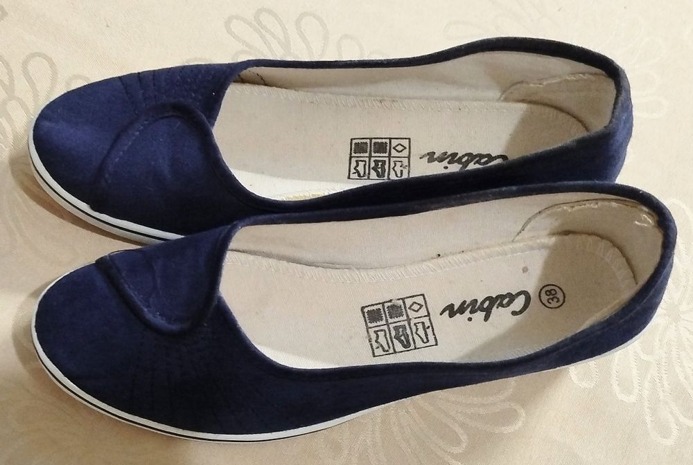 Дамски летни текстилни обувки на платформа