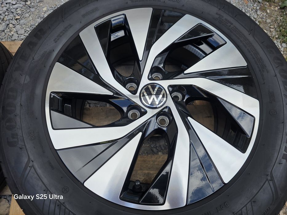 Лети джанти 16ки 5х112 VW + летни гуми 215/60/16 GoodYear