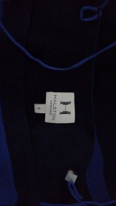 rochie Halston Heritage, voal silk, S, breton/nautical