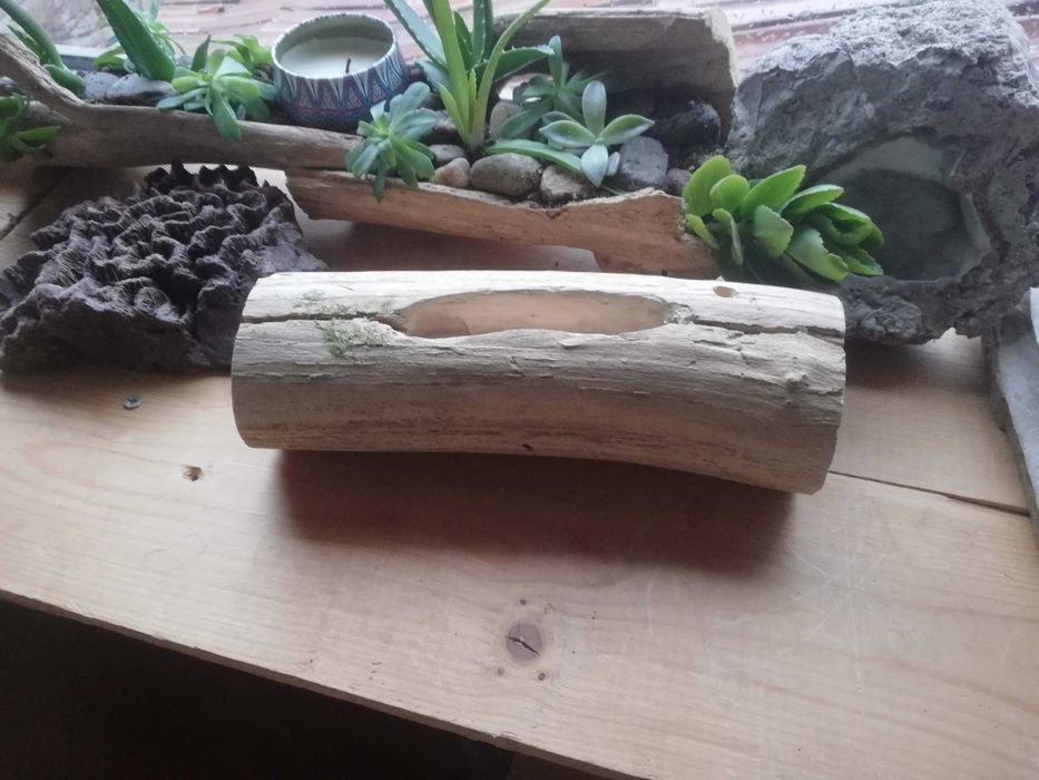 Ръчни дървени саксии