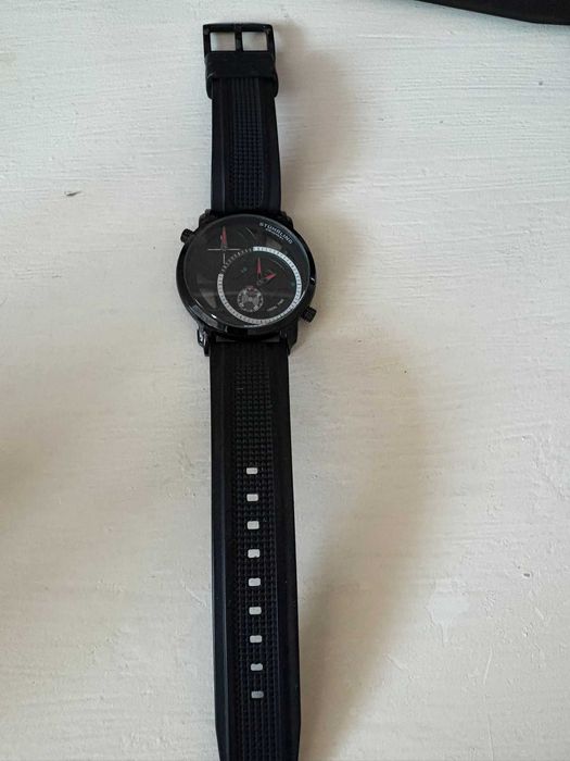 Stuhrling Ceas negru Eclipse Horizon