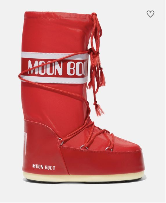 Moonboots червен, черно бел