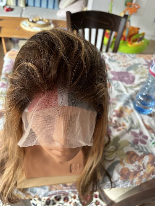 Нова перука от естествен косъм 50 см