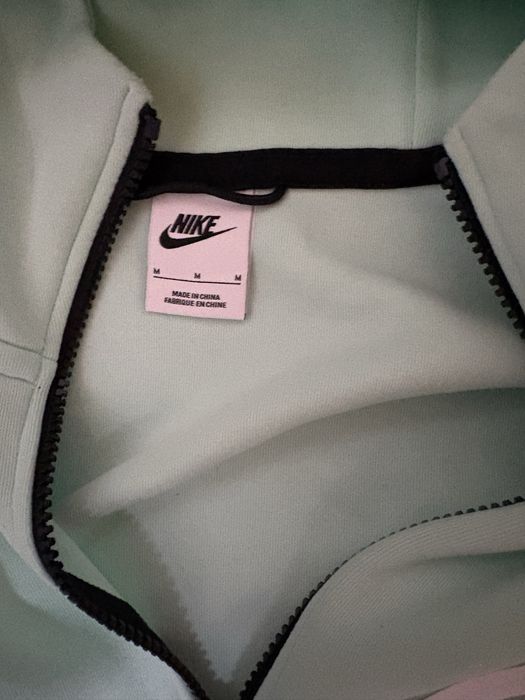 Nike tech fleece mint зелен анцунг tracksuit Оригинален!