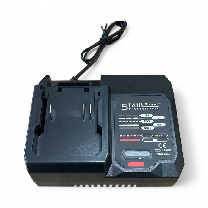 Акумулаторен ъглошлайф STAHLMAYER 36V, 8.0Ah, мощен безкабелен шлайф