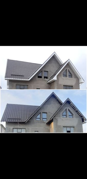 Крыша. Сайдинг водосток. Карниз