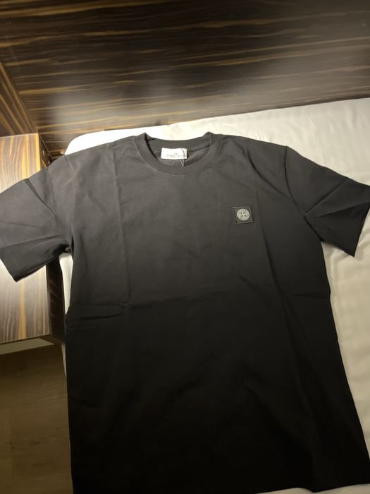 Stone island черна тениска