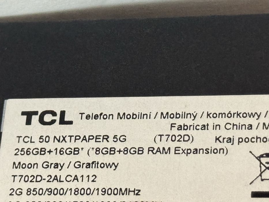 TCL  50 nxtpaper 5G 16ram/256gb с гаранция