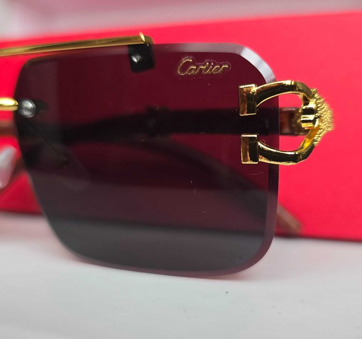 Ohelari de soare Cartier Leopard Negru, factor de protectie UV400