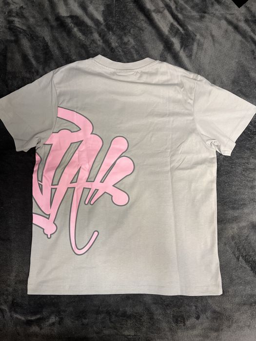 Tricou Syna World  Gri Cu Design Roz