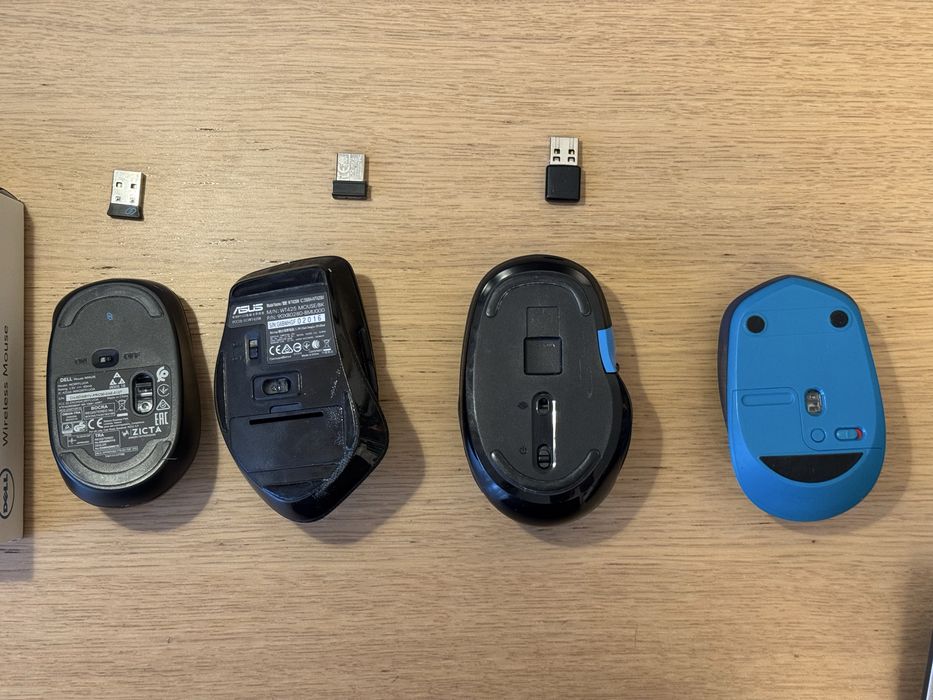 Lot 4 mouse wireless bluetooth/usb
